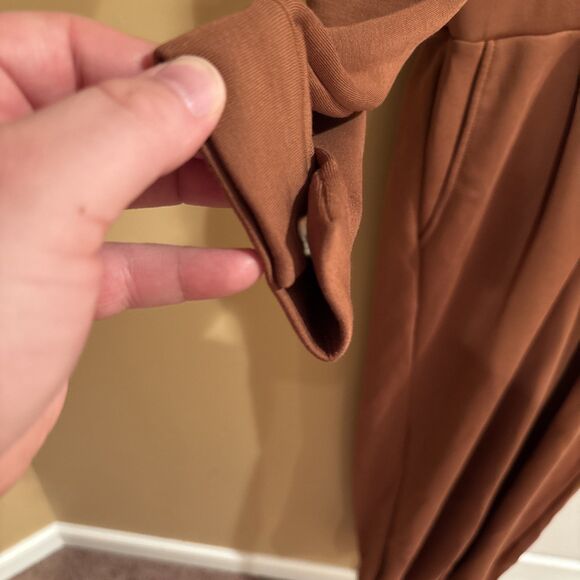 NWT Varley Double Soft Jessie Jumpsuit Women’s Large Brown Anthropologie - Picture 7 of 12